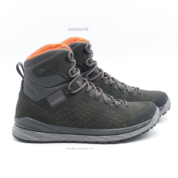 Size 9 Men\'s LOWA Malta GTX Mid Gore-Tex Waterproof Boots 310512-0937 Anthracite main image 4